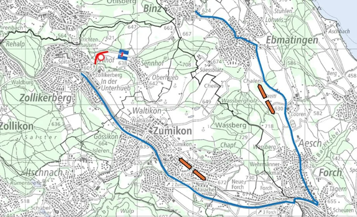 Die Sperrung der Binzstrasse im Zollikerberg beginnt am Donnerstag, 11. Juni, und dauert bis Freitag, 12. Juni. Die Sperrung der Binzstrasse im Zollikerberg beginnt am Donnerstag, 11. Juni, ab 5 Uhr und dauert bis Freitag, 12. Juni, um 19 Uhr.